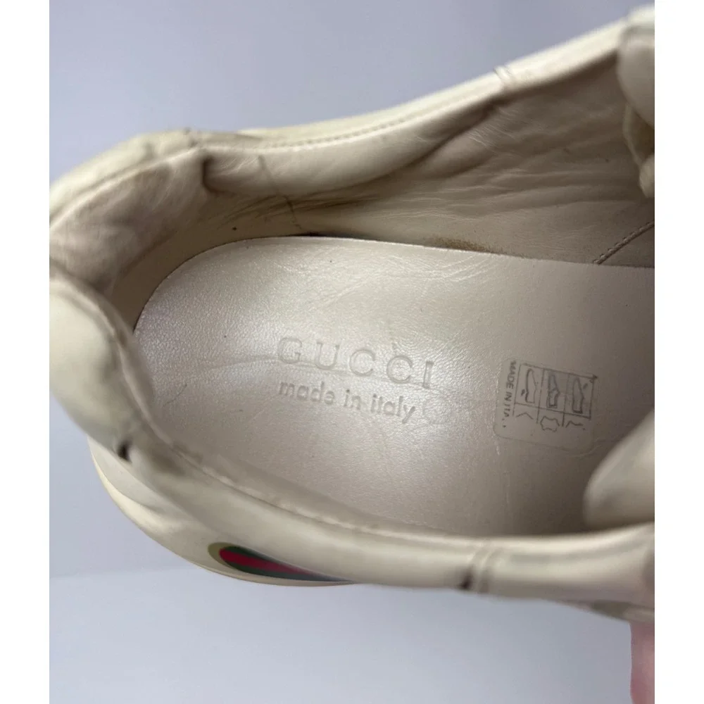 Gucci Rhyton Logo Leather Sneaker Size 9 US 8 Gucci